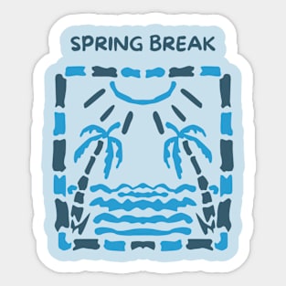 Spring Break Sticker